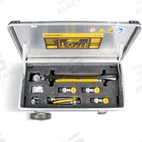 ENERPAC Cylinder and Pump Set: 5 ton Cylinder Nominal Capacity, 2.5 ton Capacity with Attachments (MPN SC05HTBW). Key specifications — attr96685: Mfr. No. HC7206C; attr98870: ENERPAC; attr96682: 1 to 5 in; attr96683: Mfr. No. RC53; attr96684: Mfr. No. P39; attr1160276: Hydraulic Cylinders and Hand Pump Wheeled Toolbox Set.