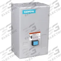 SIEMENS NEMA Magnetic Motor Starter: Non-Reversing, 3 Poles, NEMA Size 0, 18 A, 120V AC Coil (MPN 14CUA32BF). Key specifications — attr211388: SIEMENS; attr951451: 1NO; attr951453: 110/120V AC; attr951489: Three; attr951498: Screw Terminals; attr984425: 1NO; attr984429: Pilot Light; attr997361: None (Not Applicable to Electronic Overloads).