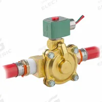 REDHAT Solenoid Valve: 2-Way, Normally Closed, 1 in Pipe Size, 220V AC/240V AC, Watertight (MPN K210G004LFXC 240/60,220/50). Key specifications — Pipe Size: 1 in; Voltage: 220V AC; Brand: REDHAT; Coil Enclosure: Watertight.