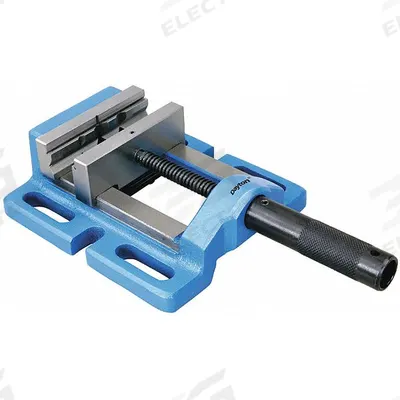 Dayton Machine Vise: 4 3/4 in Jaw Face Wd, 4 1/2 in Max Jaw Opening, 1 1/2 in Throat Dp - 3-Way Drill Press Vises