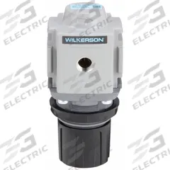 WILKERSON Compressed Air Regulator: Aluminum, 1/4 in NPT, 150 cfm, 300 psi Max Op Pressure (MPN R18-02-G000B). Key specifications — attr111664: No; attr111400: R18; attr111627: WILKERSON.