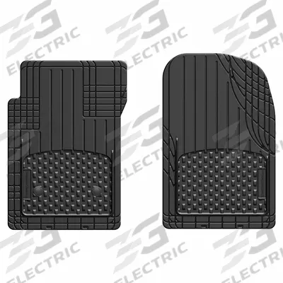 WEATHERTECH Vehicle Floor Mat: 27 in Lg (In.), 19 in Wd (In.), Black - Front Floor Mats