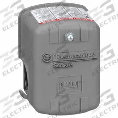 TELEMECANIQUE SENSORS Water Pump Switch: Std, 5 psi – 80 psi, 1/4" FNPS, 40 psi / 60 psi ON/OFF (MPN 9013FYG2J24P). Key specifications — attr1027655: Diaphragm; attr434202: TELEMECANIQUE SENSORS; attr1027685: 1/4" FNPS; attr1027686: Standard; attr1027690: None.