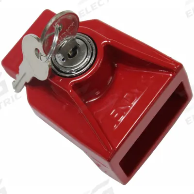 JENDYK Gladhand Lock: Aluminum, Red, Keyed Different, (2) Key/Lock, 2 1/8 in Ht - Pipe, Hose, Tube and Fittings