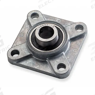 DAYTON 4 Bolt Flange Bearing: Radial Ball, 1/2 in Bore, Zinc, Set Screws - General Purpose Flange-Mount Ball Bearings