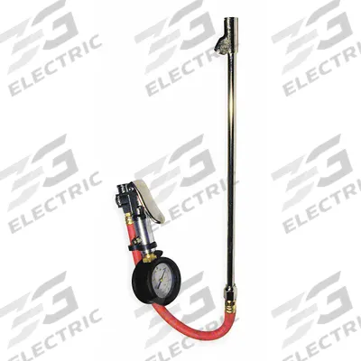 WESTWARD Dual Head Tire Inflator Gauge: Single-Tire Inflator Gauges, Dial