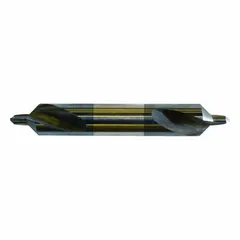 KEO Center Drill: Plain Type, #7, 90°, 3 1/4 in Overall Lg, AlTiN Coated High Speed Steel (MPN 906-001-909). Key specifications — Brand: KEO; End Type: Double End.
