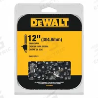 DEWALT Chainsaw Chain: 12 in Compatible Bar Lg, 3/8 in, 0.04 in Gauge, 45 Links, 11/16 in File Size (MPN DWO1DT612). Key specifications — attr977596: DEWALT; attr977598: Dewalt; attr977603: 3/8 in.