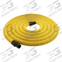 DUSTLESS TECHNOLOGIES Vacuum Hose: 1 1/2 in Hose Dia, 25 ft Hose Lg, Polyethylene, Yellow (MPN H0946). Key specifications — Material: Polyethylene; Brand: DUSTLESS TECHNOLOGIES.