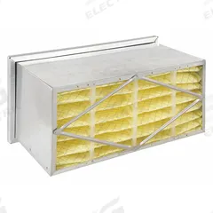 GRAINGER Rigid Cell Air Filter: 12 in x 24 in x 12 in, Synthetic, Single Header, MERV 14 (MPN 5M342). Key specifications — Brand: GRAINGER; Gasket Location: None; Frame or Header Material: Galvanized Steel; Media Material: Synthetic.
