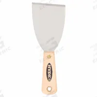 HYDE Scraper: Bld. Mat. Carbon Steel, Hdl. Mat. Hardwood, Stiff, Bent Bld. Shape (MPN 07410). Key specifications — attr1004902: HYDE; attr1012057: Full; attr1014703: Wood; attr1017570: Standard End; attr1029655: Bent; attr1034073: Straight.