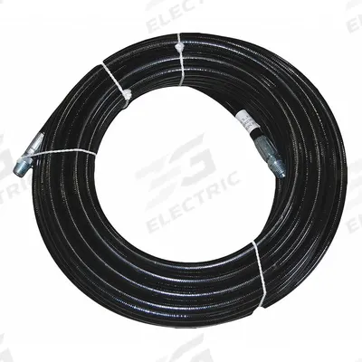 APPROVED VENDOR Sewer Hose: 1/4 in ID, 50 ft Lg, Synthetic Rubber, Black, 1/4 in x 1/4 in Fitting Size - Sewer Hoses