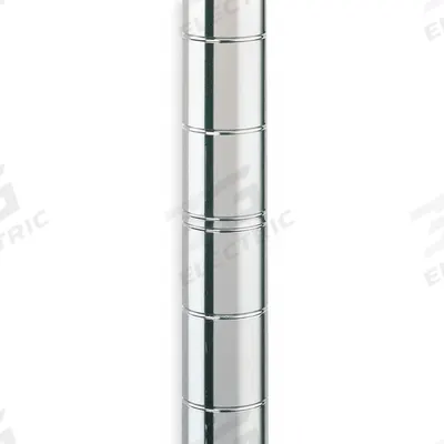 METRO Industrial Wire Shelving Post: 74 in x 1 in, Stainless Steel, Split Sleeve - Corrosion-Resistant Wire Shelving Posts for Harsh Environments