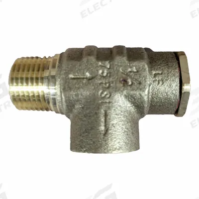CAMPBELL Nonadjustable Relief Valve: MNPT x FNPT, 1/2 in x 1/2 in, Brass - Non-Code Air, Inert Gas & Liquids Pressure Relief Valves