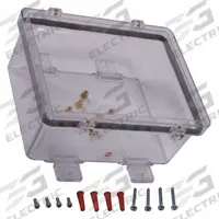 SAFETY TECHNOLOGY INTERNATIONAL A Style Backbox Kit: Polycarbonate, SUB-06297A. Key specifications — Manufacturer Part Number: SUB-06297A; Brand: SAFETY TECHNOLOGY INTERNATIONAL; Color: Clear; Material: Polycarbonate; Product Type: A Style Backbox Kit; Compatible Manufacturer Model Number: STI-1221A; Features: Mounts Around Exposed Conduit.