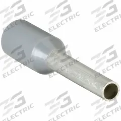 PANDUIT Wire Ferrule: 18 AWG Max Wire Size, Holds 1 Wire, Gray, Polypropylene, 0.06 in Ferrule Dia (MPN FSD76-10-D). Key specifications — Brand: PANDUIT.