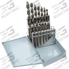 APPROVED VENDOR Jobber Length Drill Bit Set: 15 Pc, 1/16" to 1/2" by 32nds, 135° Split Point (MPN 5UDN7). Key specifications — attr1236168: Metal Index.