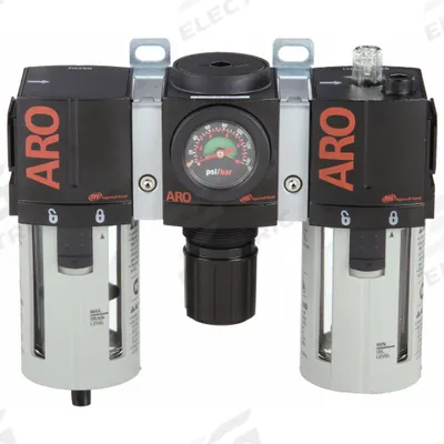 ARO Filter/Regulator/Lubricator: 1/2 in NPT, 150 cfm, 150 psi Max Op Pressure - ARO Filter, Regulator & Lubricators (FRLs)