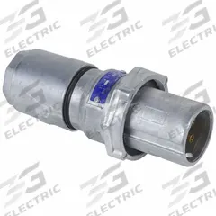 SQUARE D Pin and Sleeve Plug: Gray, 250V DC/600V AC, Three Phase, 60 A, 4 Pole, 3 Wire (MPN APJ6485). Key specifications — Brand: SQUARE D.