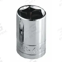 SK PROFESSIONAL TOOLS Socket: SAE, 1/2 in Drive Size, 7/16 in Socket Size, 6-Point, Std, Chrome (MPN 40114). Key specifications — attr1204417: SK PROFESSIONAL TOOLS; attr1204392: Chrome.
