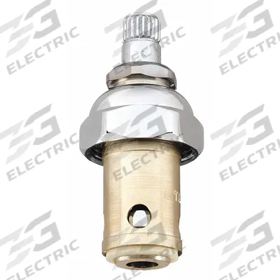 T&S BRASS Cartridge: For Eterna Spindle, Teflon Seat, Series, Use with Hot Water - Compression Faucet Cartridges