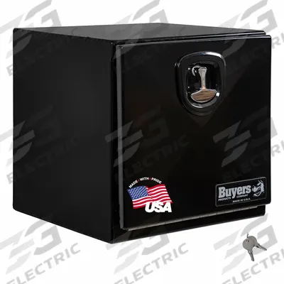 BUYERS PRODUCTS Underbody: Underbody Truck Box, Single Drop-Down Door Door, 24 in Overall Dp - Single Drop-Down Door Boxes