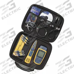 FLUKE NETWORKS Cable Tester Kit: MicroScanner, Base Model + IntelliTone Probe, Remote ID Kit (MPN MS2-KIT/WWG 3084134). Key specifications — Manufacturer Part Number: MS2-KIT/WWG 3084134; Alert Type: Digital Display; Compatible Cable Type: Twisted Pair; Data Safe Monitor: Yes; Display Screen Type: LCD with Backlight; Includes: RJ11 Patch Cord; Product Type: Cable Tester Kit; Calibration Certificate: Not Included.
