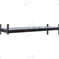 HALLOWELL Shelf: 48 in x 24 in, 705 lb Load Capacity, Steel, 22 ga Decking, Black, Shelf (MPN DRHCEL4824ME). Key specifications — Decking Material: Steel; Includes: (4) Beams; Decking Finish: Powder Coated; Shelf Configuration: Single Straight; Color: Black; Frame Material: Steel; Brand: HALLOWELL; Frame Finish: Powder Coated.