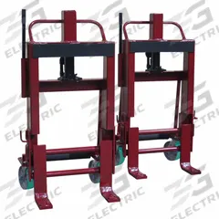 WESCO Machinery and Equipment Mover: 6,000 lb, 18 3/8 in L x 23 in W x 43 1/2 in H Overall (MPN 260093). Key specifications — Handle Type: Flow-Back; Includes Straps: Without Straps; Brand: WESCO.