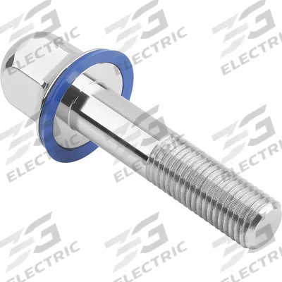 KIPP Hygienic Hex Head Bolt w/Washer: Stainless Steel, Partially Threaded, M5 - Crowned Hygienic Flanged Hex Head Bolts with Sealing Washer