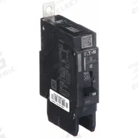 EATON Miniature Circuit Breaker: 15 A, 277V AC, Single Phase, 14kA at 277V AC, 1 Poles, Std (MPN GHB1015). Key specifications — attr195951: 15 A; attr195952: 277V AC; attr195953: Single; attr195954: 14kA at 277V AC; attr195958: Standard; attr195955: Eaton Powerline Panelboards; attr211136: EATON.