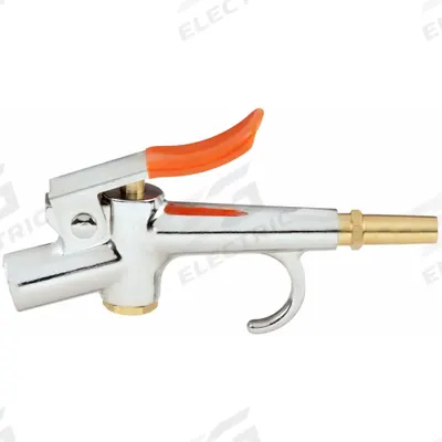 BRECO Air Gun: Thumb-Lever Grip, Nickle-Plated Zinc, 1/4 in Female NPT, 1 Nozzle(s) - Thumb-Lever Air Guns