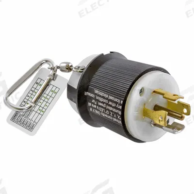 HUBBELL WIRING DEVICE-KELLEMS Circuit Tester: 0.5 V AC to 250 V AC, L14-20P, CAT I 125/250V - Receptacle Testers