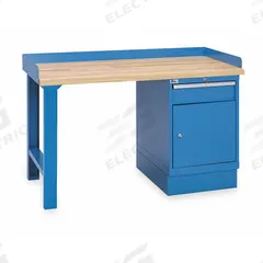 LISTA Workbench: Fixed Ht, Butcher Block, 60 in x 30 in, 1,000 lb Overall Load Capacity, Blue (MPN XSWB30-60BT/BB). Key specifications — Brand: LISTA.