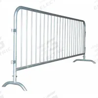 APPROVED VENDOR Portable Barrier Railing: Manual Carry, 42 1/4 in Ht, 8 7/16 ft Lg, 1 1/2 in Wd (MPN 12G309). Key specifications — Brand: APPROVED VENDOR; Portability: Manual Carry; Material: Steel; Message: No Legend; Includes: Linking Hooks and Eyes; Finish: Galvanized; Connecting Option: Interlocking; Color: Silver.