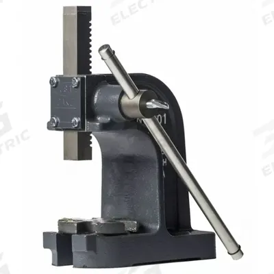 DAKE Arbor Press: 1 ton Force in Tons, 3 1/2 in Swing (In.), 3 x 3-1/4 in (MPN 901004) - Hand and Power Tools