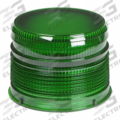 GROTE Replacement Lens: Round, Beacon Light, 4 1/8 in Ht - Vehicle Lighting, Polycarbonate - Round Replacement Lenses