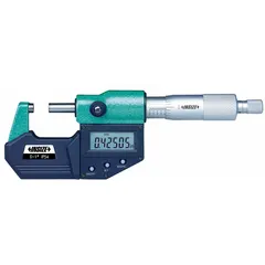 INSIZE IP65 Digital Outside Micrometer: 0 in to 1 in /0 mm to 25 mm, Inch/Metric, IP65 (MPN 3108-1F). Key specifications — attr1182744: 0.00005 in/0.001 mm; attr1182751: Certificate of Inspection; attr1182776: IP65; attr1182741: INSIZE; attr1182743: +/- 0.0001 in; attr1182759: Yes.