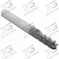 WIDIA HANITA Ball End Mill: Carbide, TiAlN Coated, 4 Flute, 7/16" Mill Dia, 7/8" LOC, 2-1/2" OAL (MPN TF4V001101A)