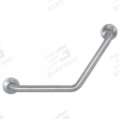 APPROVED VENDOR Wall Grab Bar: Angled, 24 in Lg, 1 1/2 in Dia, Stainless Steel, Satin (MPN 4WMG6). Key specifications — Brand: APPROVED VENDOR.