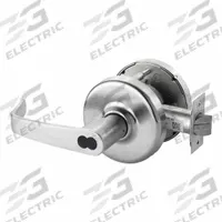 CORBIN Door Lockset: Classroom Lever Locksets, Chrome, ADA Compliant, LFIC (MPN CLX3381 NZD 626 CL6). Key specifications — Ligature Resistance: Not Ligature-Resistant; Brand: CORBIN; Lockset Function ANSI Code: F113; Visual Indicator Message: No Message; Lockset Style: Newport Lever; ADA Compliant: Yes; Finish: Satin Chromium-Plated.