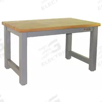 BENCHPRO Workbench: Fixed Ht, Butcher Block, 96 in x 36 in, 20,000 lb Overall Load Capacity, Gray (MPN HW3696). Key specifications — Brand: BENCHPRO.