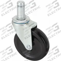 APPROVED VENDOR Stem Caster: Swivel, No Brake, 4 in Wheel Dia., 1 in Wheel Wd, Rubber, Rubber, Black (MPN F1RR04052S-S22). Key specifications — attr1111099: APPROVED VENDOR; attr1111095: Black; attr1176855: Swivel.