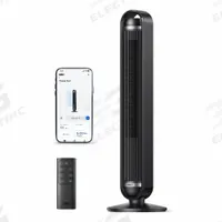 DREO Circulating Fan: 42 7/16 in Ht, 9 Speeds, Oscillating, Black, Bedroom/Living Room/Office, ABS (MPN DR-HTF011S). Key specifications — Brand: DREO; Number of Speeds: 9; Product Type: Circulating Fan; Guard Material: ABS; Voltage: 120V AC; Oscillation: Oscillating; Includes Remote Control: Yes; Application: Home and Office.