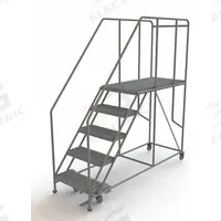 TRI-ARC Mobile Work Platform: 4.2 ft Platform Ht - Max, 24 in x 47 in, Steel, 800 lb Load Capacity (MPN WLWP152448SL). Key specifications — Mobility: Rolling; Brand: TRI-ARC; Color: Gray; Height Adjustability: Fixed Height; Includes Handrails: Handrails Included; Locking Mechanism: Foot-Activated Step Lock; Handrails: Includes Handrails.