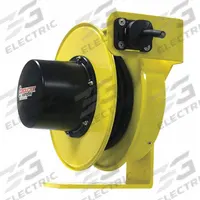 CONDUCTIX-WAMPFLER Extension Cord Reel: Ratchet Lock, 100 ft Cord Lg, 12 AWG, SJOW, 5-20P, Yellow (MPN XA-141120310011). Key specifications — Retractable Cord Ending NEMA Configuration: Bare Wire; Feeder Cord Ending NEMA Configuration: 5-20P; Brand: CONDUCTIX-WAMPFLER.