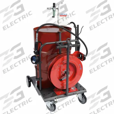 LINCOLN Air Drum Pump: 50:1, 55 gal Container Size Included - Grease Dispensing Piston Drum Pumps