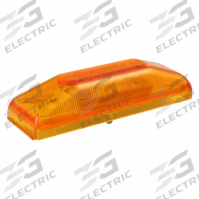 GROTE Clearance Marker Lamp: Clearance Light, LED, Rectangular, Amber, Bracket - Clearance Lights