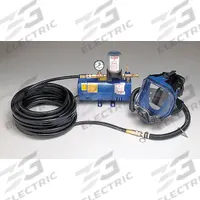 ALLEGRO Supplied Air Pump Package: 100 ft Hose Lg, 1/4 hp Pump Horsepower, Full Face Mask, 1 Users (MPN 9210-01). Key specifications — Headgear Type: Full Face Mask; Includes: Full Face Mask; Brand and Series: Allegro 9210.