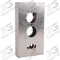 KEEDEX Weldable Gate Box: Weldable Gate Box, Aluminum, 5 Mounting Holes, Hardware Included, Silver (MPN K-BXSIM-AL). Key specifications — Brand: KEEDEX; Color: Silver; Finish: Unfinished; Hardware Included: Yes; Material: Aluminum; Product Type: Weldable Gate Box.